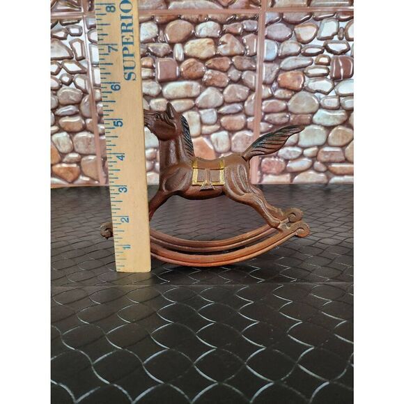 Collectible Vintage Cast Iron Rocking Horse Doorstop - Picture 9 of 10